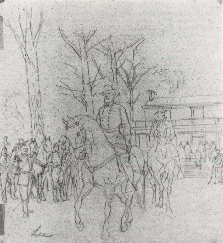 Alfred R. Waud General Lee Leaving Appomattox,April 9.1865 oil painting image